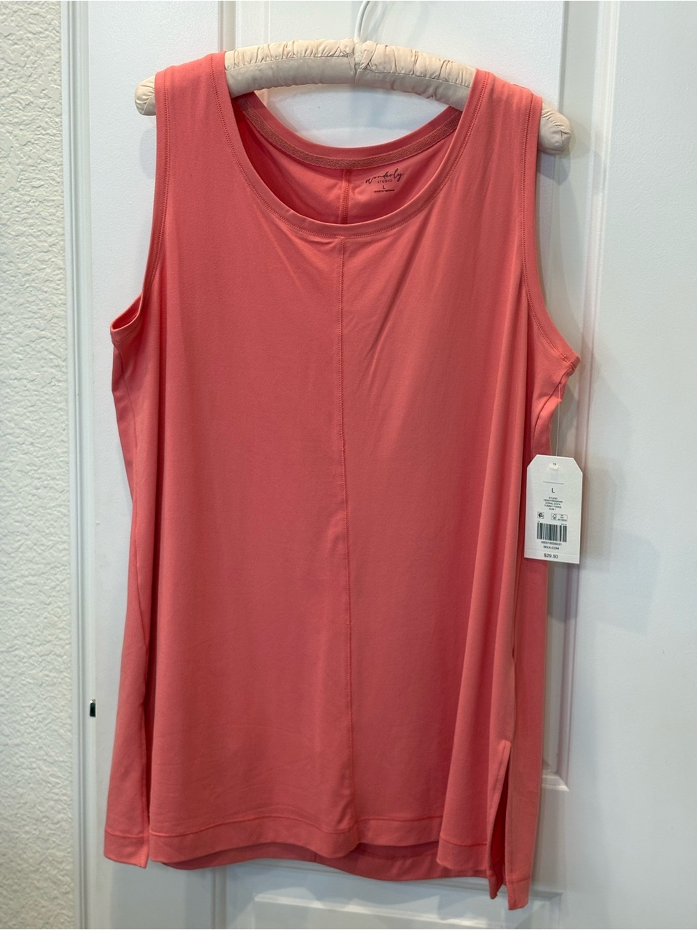 Wonderly Coral-Pink Sleeveless Tank
